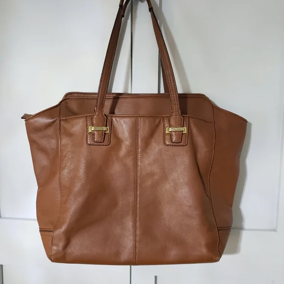 COACH brown leather tote - Picture 2 of 13
